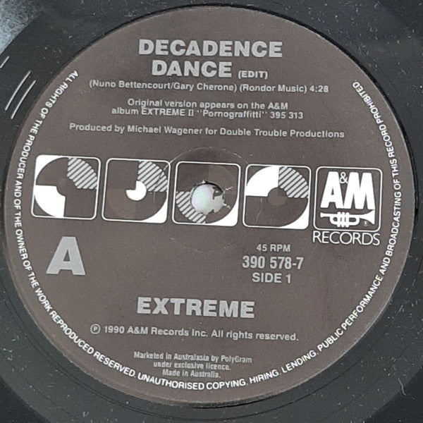 Extreme (2) : Decadence Dance (7", Single)