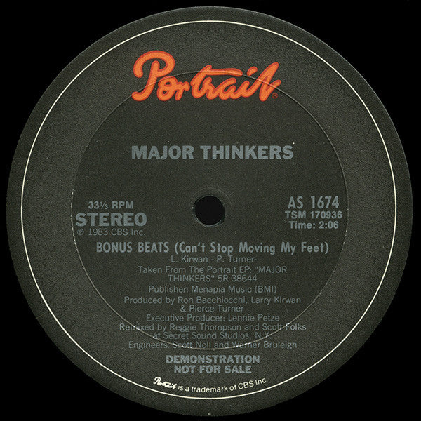 The Major Thinkers : Humanesque (12", Promo)