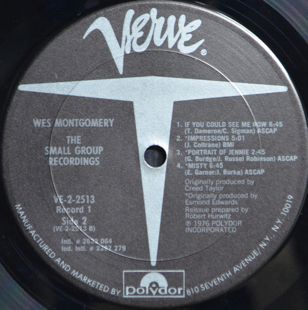Wes Montgomery : The Small Group Recordings (2xLP, Album, Comp, Gat)