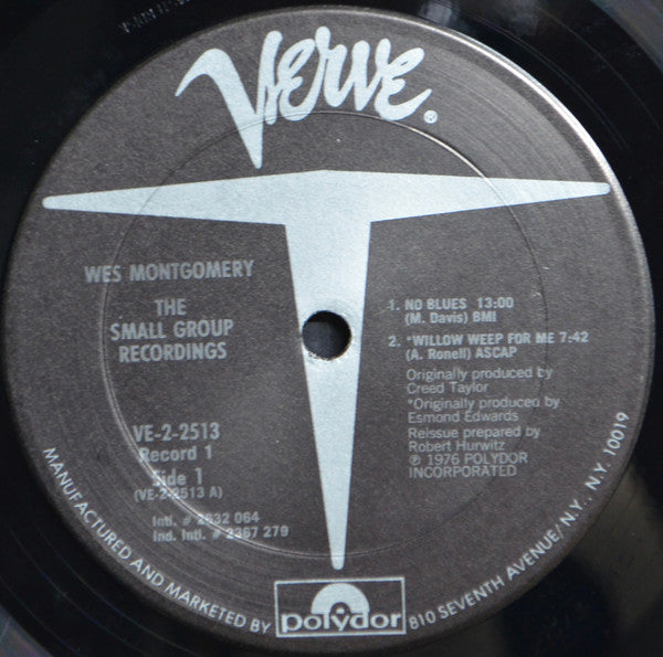 Wes Montgomery : The Small Group Recordings (2xLP, Album, Comp, Gat)
