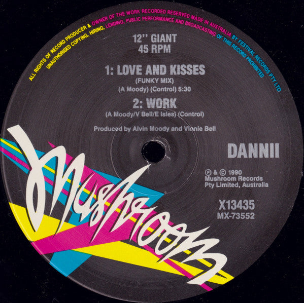 Dannii Minogue : Love And Kisses (Remix) (12", Single, Ltd)