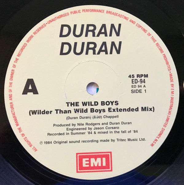 Duran Duran : The Wild Boys (12", Single)