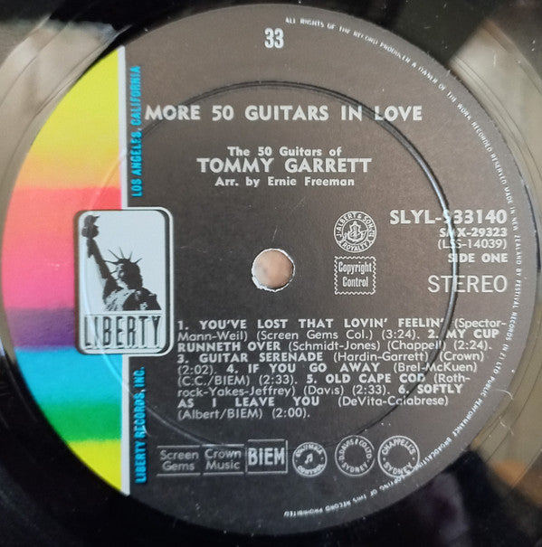 The 50 Guitars Of Tommy Garrett : More 50 Guitars In Love (LP, Album)