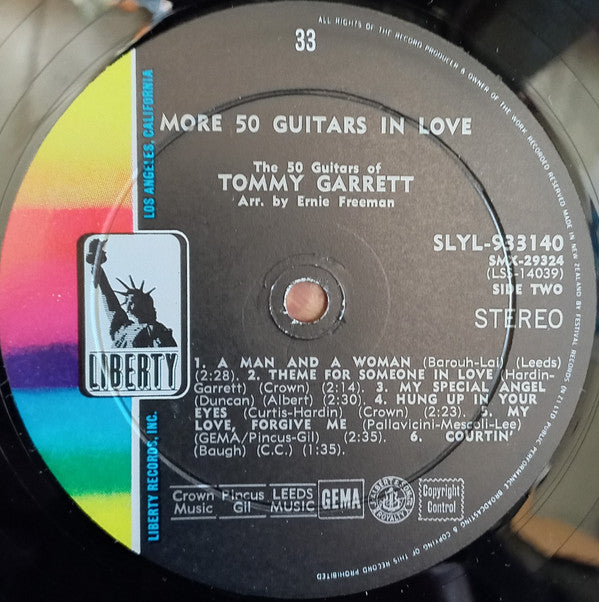 The 50 Guitars Of Tommy Garrett : More 50 Guitars In Love (LP, Album)