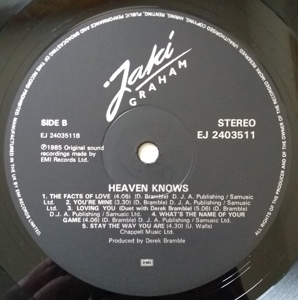 Jaki Graham : Heaven Knows (LP, Album)