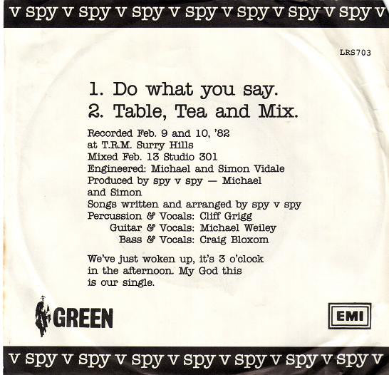 V.Spy V.Spy : Do What You Say (7", Single)