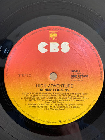 Kenny Loggins : High Adventure (LP, Album)