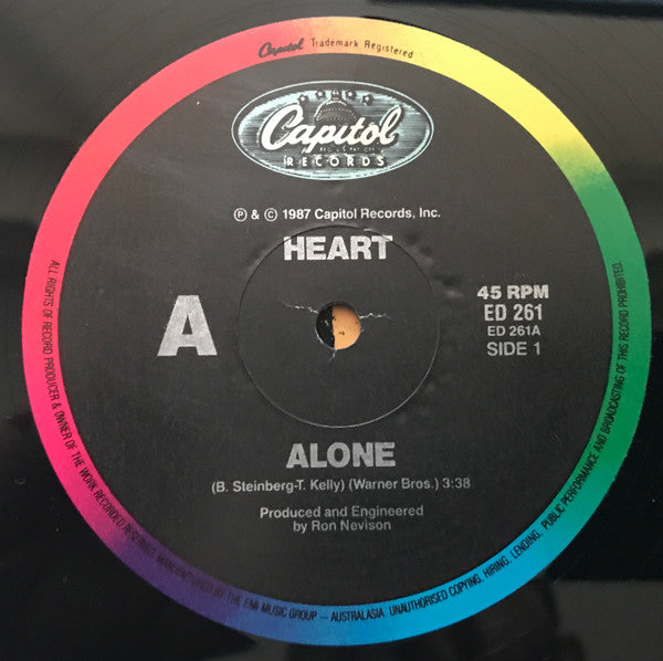 Heart : Alone (12", Single)