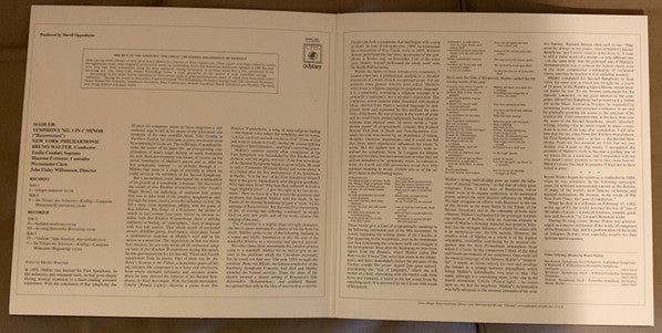 Bruno Walter • Gustav Mahler - New York Philharmonic : Resurrection (2xLP, Album, RE)