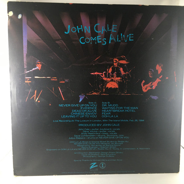 John Cale : John Cale Comes Alive (LP, Album)