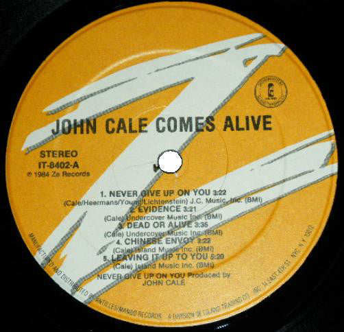 John Cale : John Cale Comes Alive (LP, Album)