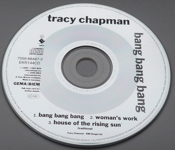 Tracy Chapman : Bang Bang Bang (CD, Maxi)