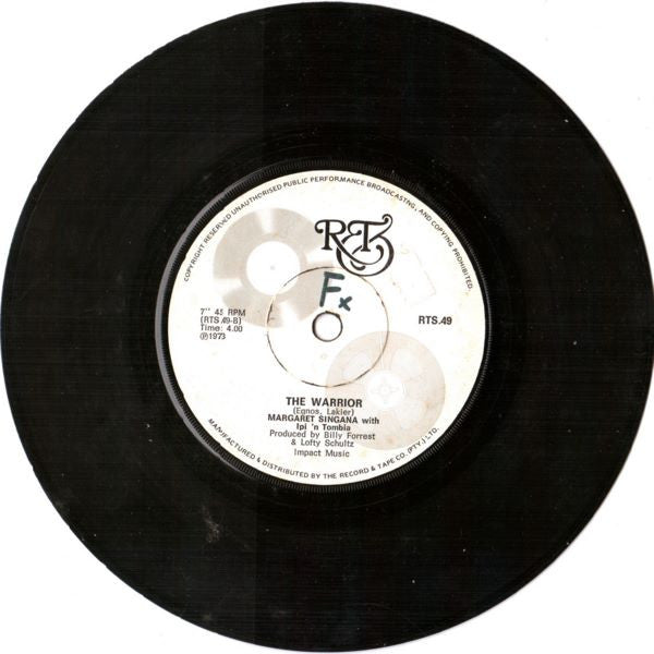 Margaret Singana With Ipi-Tombi : The Warrior / Mama Tembu&#39;s Wedding (7&quot;)