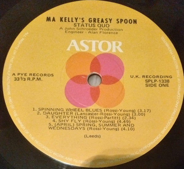 Status Quo : Ma Kelly's Greasy Spoon (LP, Album, No )