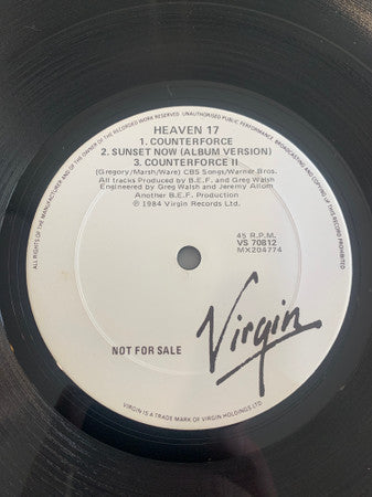 Heaven 17 : Sunset Now (12", Single, Promo)