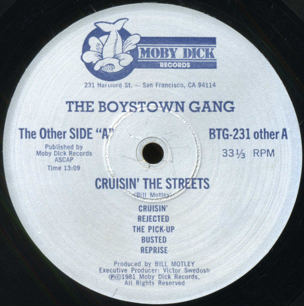 Boys Town Gang : Cruisin' The Streets (LP, Album)
