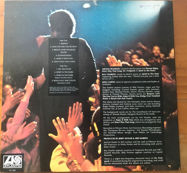 Aretha Franklin : Live At Fillmore West (LP, Album)