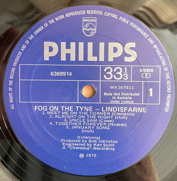 Lindisfarne : Fog On The Tyne (LP, Album)