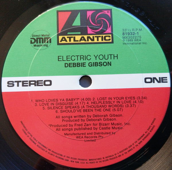 Debbie Gibson : Electric Youth (LP, Album)