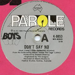 Boys : Don't Say No (7", Single, Ltd)