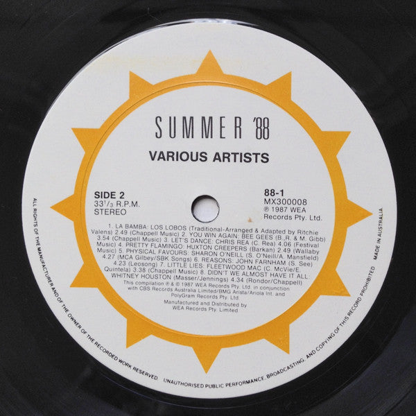 Various : Summer '88 (LP, Comp)