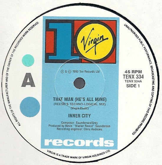 Inner City : That Man (He's All Mine) (12", Single)