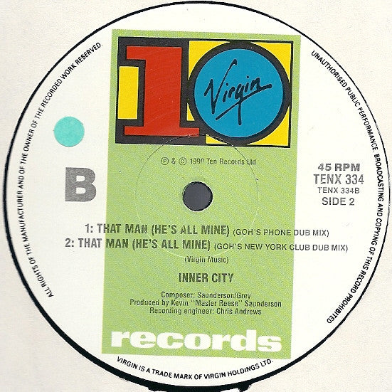 Inner City : That Man (He's All Mine) (12", Single)