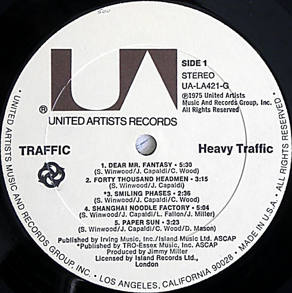 Traffic : Heavy Traffic (LP, Comp, All)