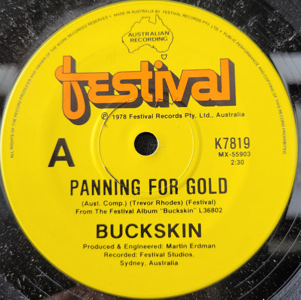 Buckskin (2) : Panning For Gold (7&quot;, Single)