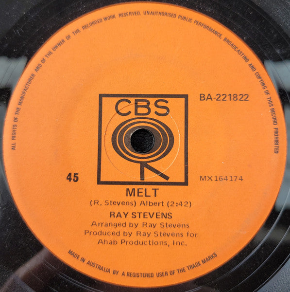 Ray Stevens : A Mama And A Papa / Melt (7", Single)