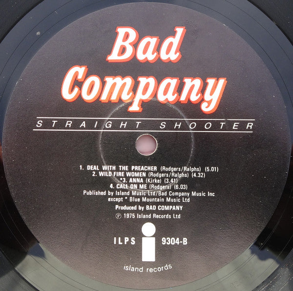 Bad Company (3) : Straight Shooter (LP, Album)