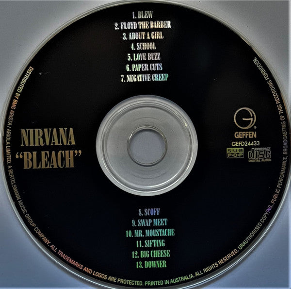 Nirvana : Bleach (CD, Album)