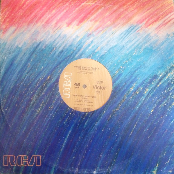 Grandmaster Flash & The Furious Five : New York, New York (12", Single)