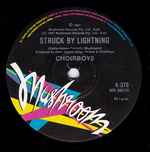 Choirboys : Run To Paradise (7", Single)