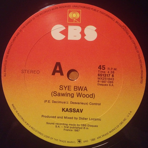 Kassav' : Syé Bwa (12")