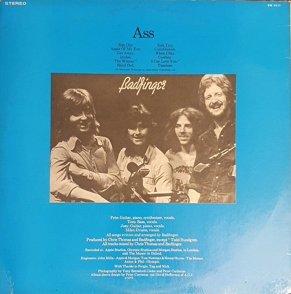 Badfinger : Ass (LP, Album, Unofficial)