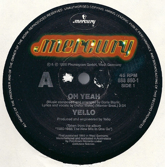 Yello : Oh Yeah! / Vicious Games (12")