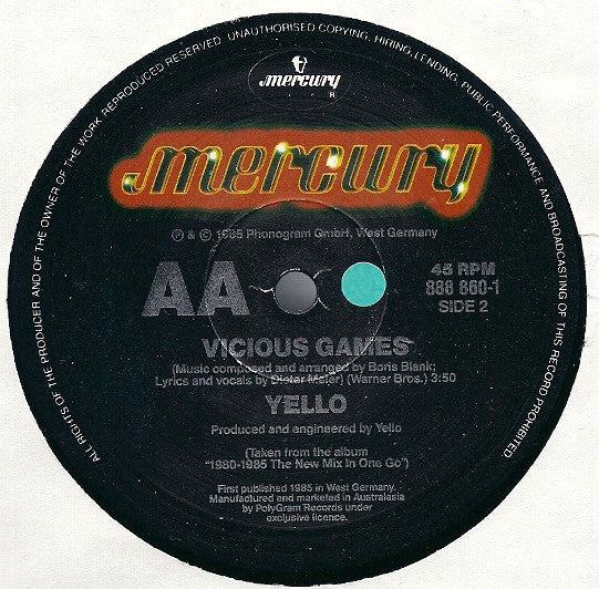 Yello : Oh Yeah! / Vicious Games (12")