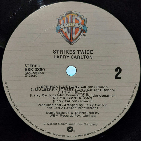 Larry Carlton : Strikes Twice (LP, Album)