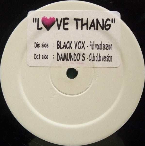 Black Vox : Love Thang (12&quot;)