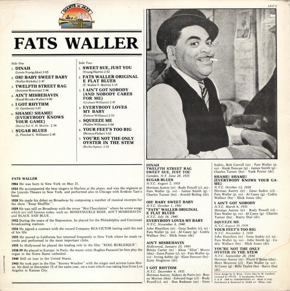 Fats Waller : Fats Waller (LP, Comp)