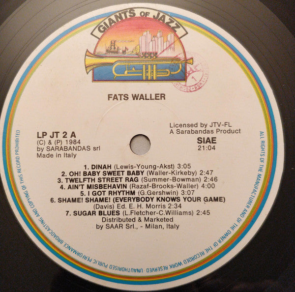 Fats Waller : Fats Waller (LP, Comp)