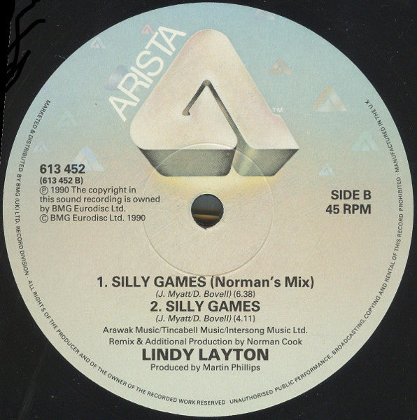 Lindy Layton Featuring Janet Kay : Silly Games (12")