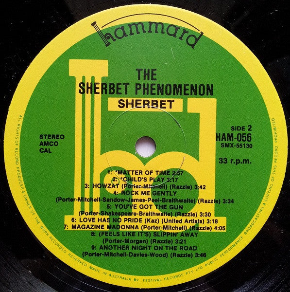 Sherbet : The Sherbet Phenomenon (LP, Comp)