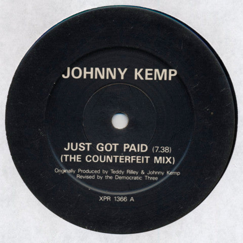 Johnny Kemp : Just Got Paid (12")