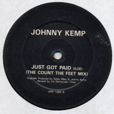 Johnny Kemp : Just Got Paid (12")