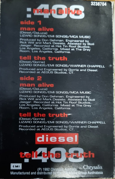 Diesel (3) : Man Alive (Cass, Single)