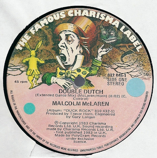 Malcolm McLaren : Double Dutch (12", Ltd)
