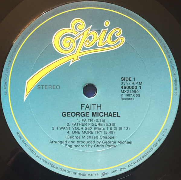 George Michael : Faith (LP, Album)