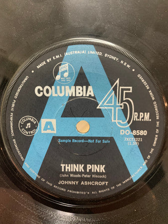 Johnny Ashcroft : Think Pink (7", Single, Promo)